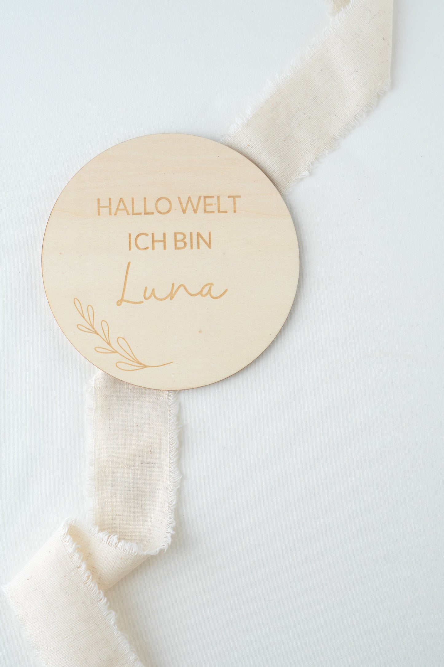 Holzschild Baby Geburt