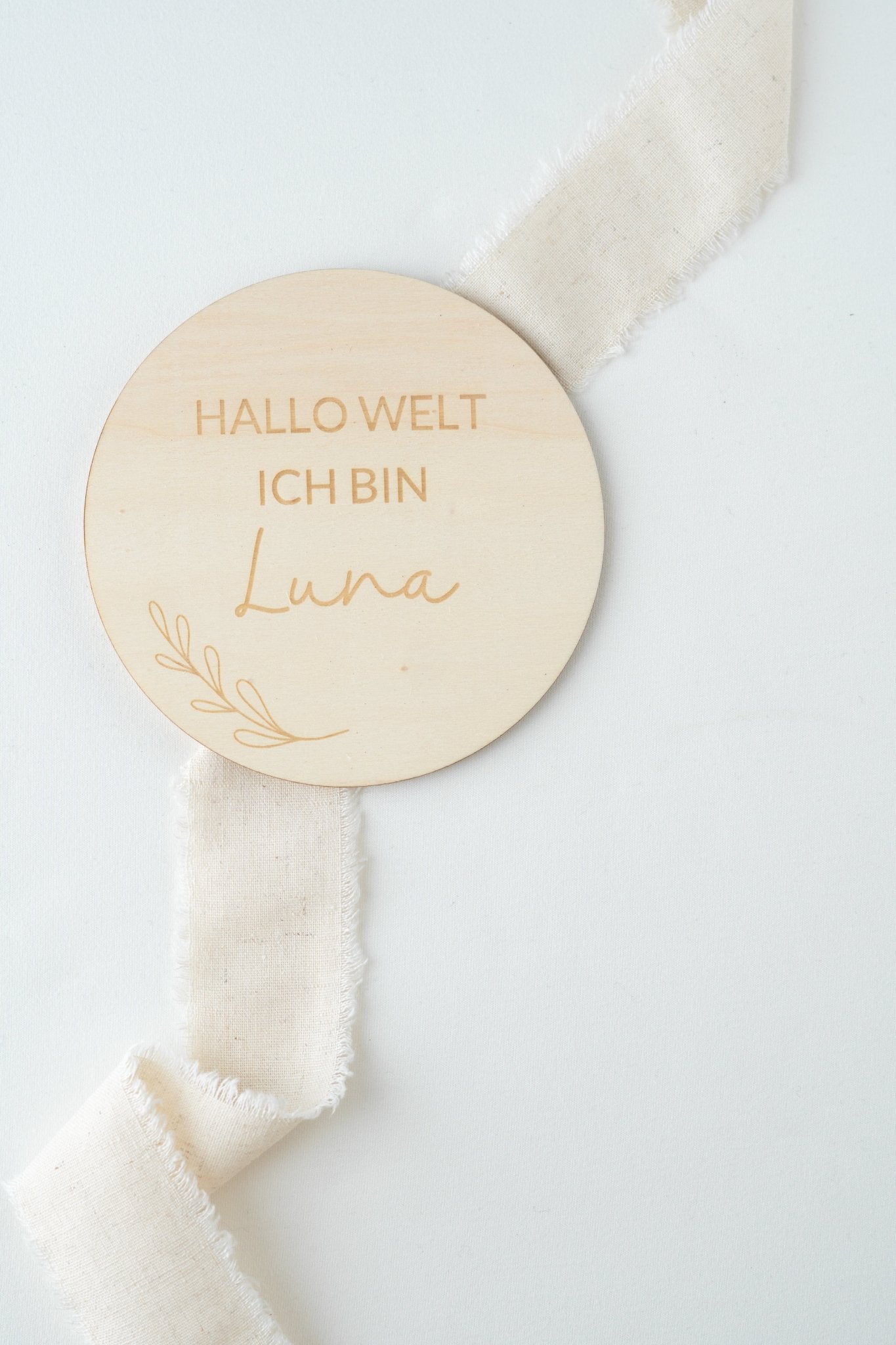 Holzschild Baby Geburt - lalunechild