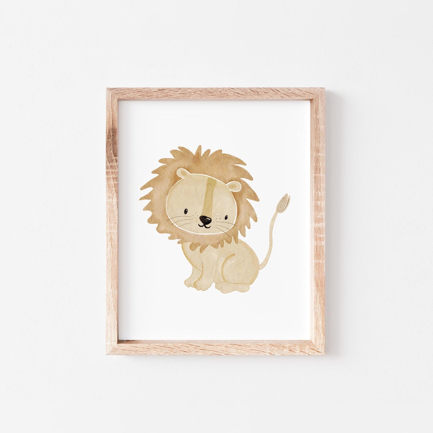 Löwe Postkarte Safari Geburtstag Kinder Löwe Poster