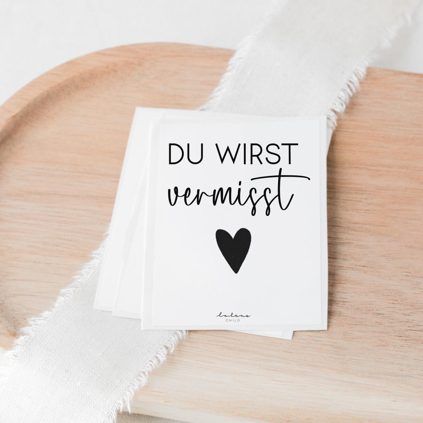 Aufkleber Grabkerze Du wirst vermisst