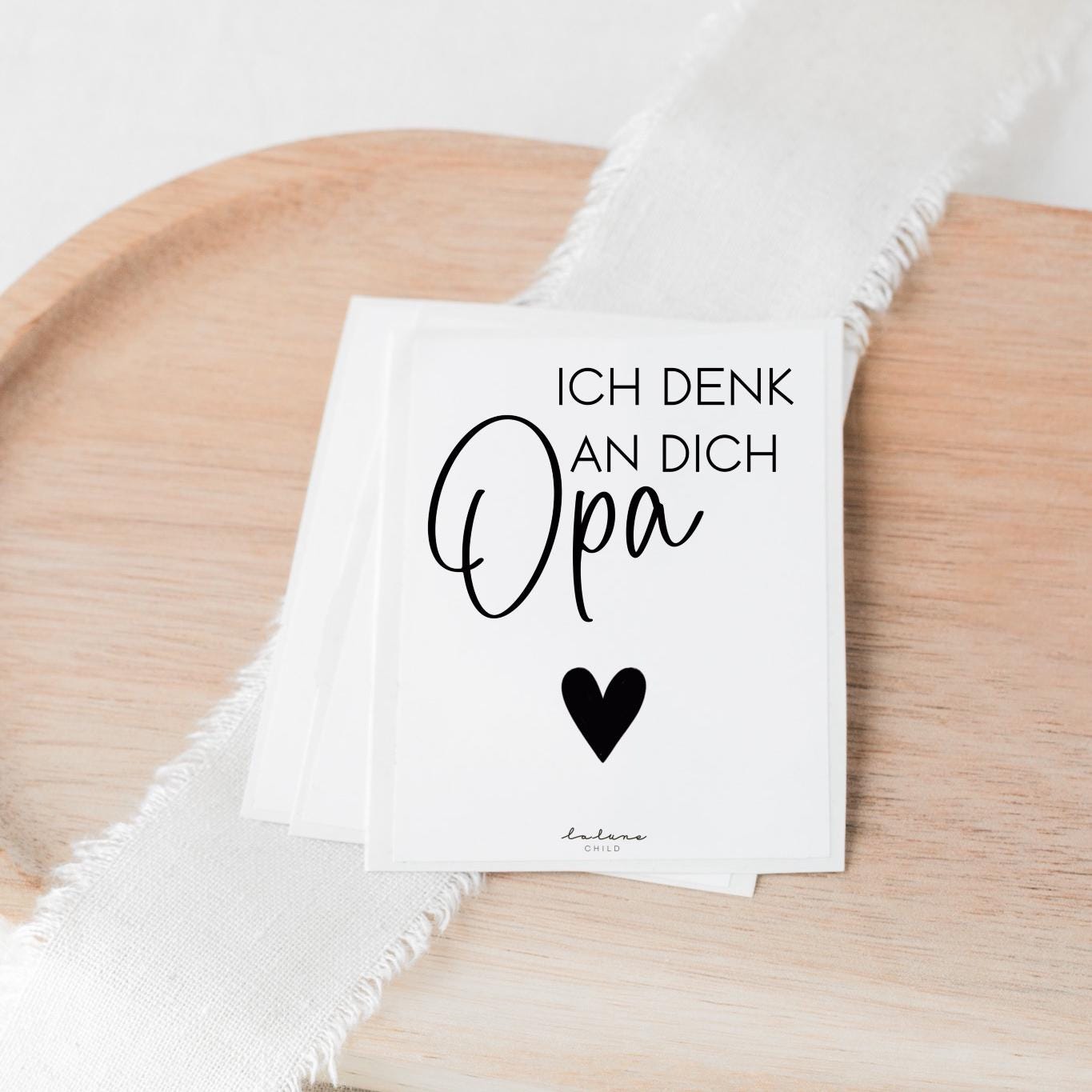 Aufkleber Grabkerze Opa – Ich denk an dich Opa - lalunechild