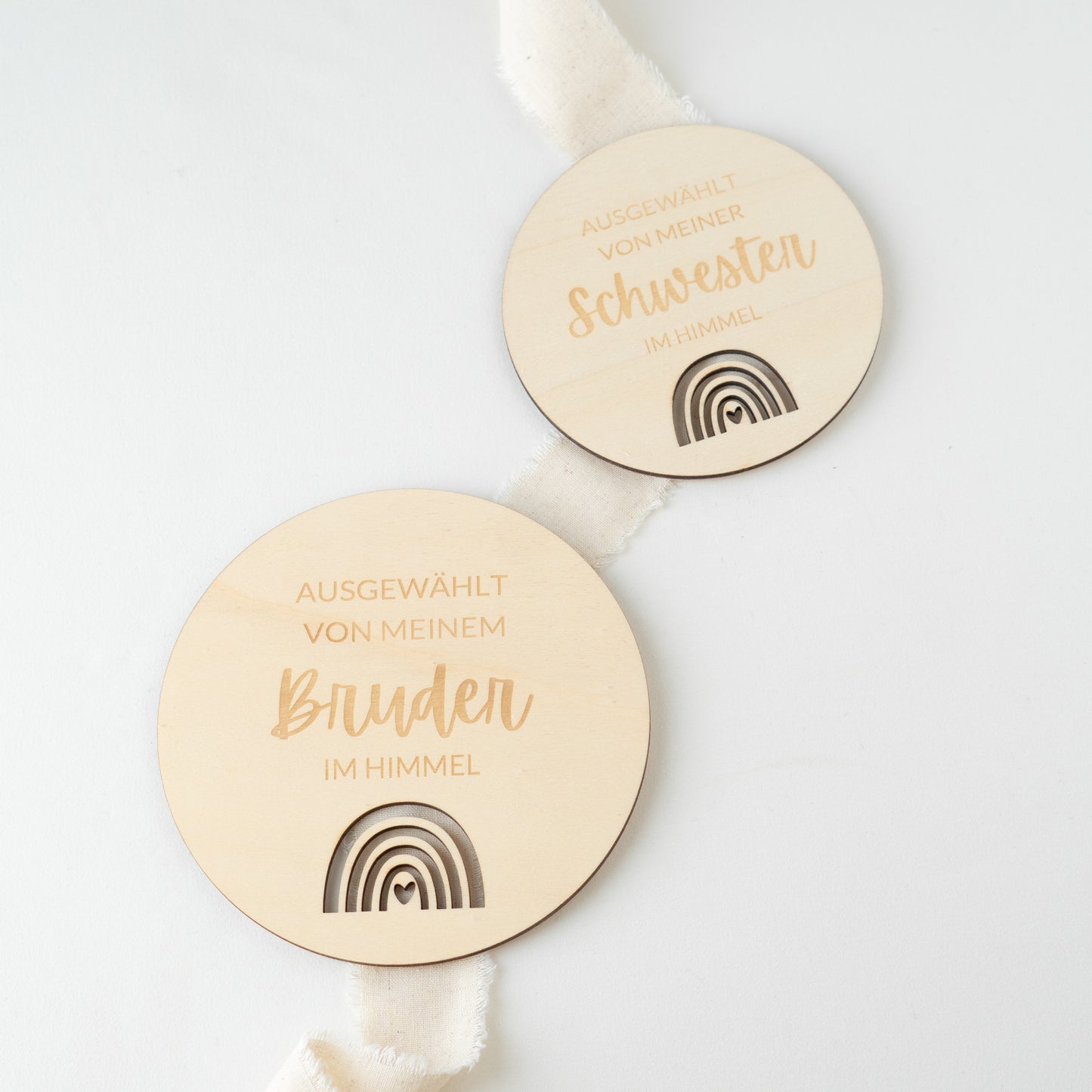 Holzschild Baby Regenbogenbaby