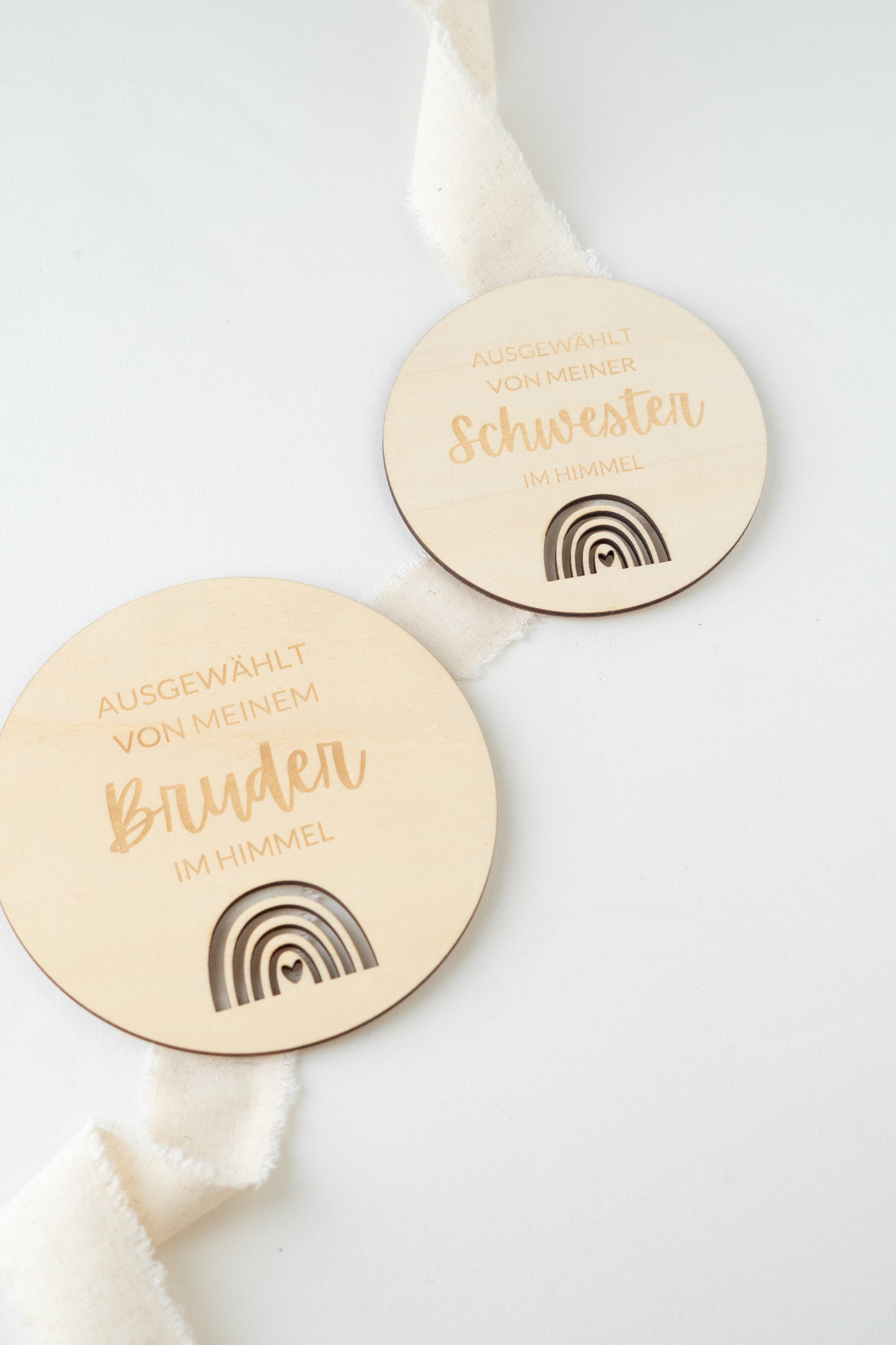 Holzschild Baby Regenbogenbaby