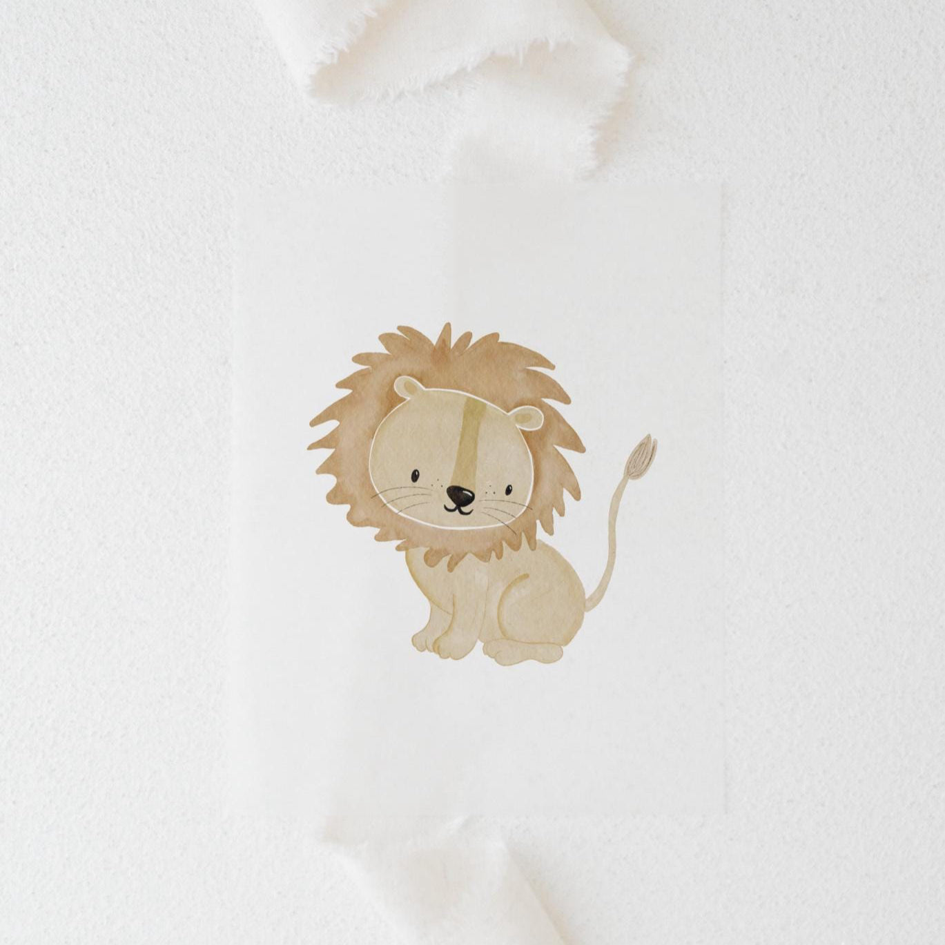 Bügelbild Löwe Kinder Sweatshirt Safari Party Geburtstag 