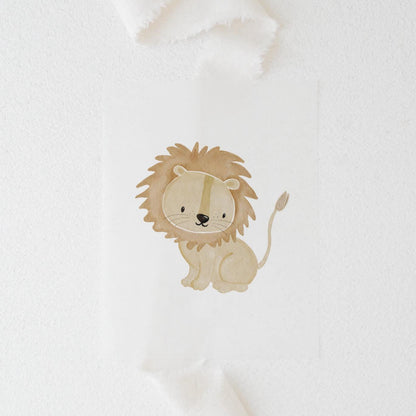 Bügelbild Löwe Kinder Sweatshirt Safari Party Geburtstag 