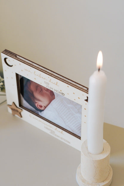 Bilderrahmen Holz mit Spruch Personalisiert