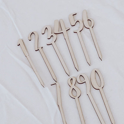 Caketopper Zahl einzeln Geburtstag