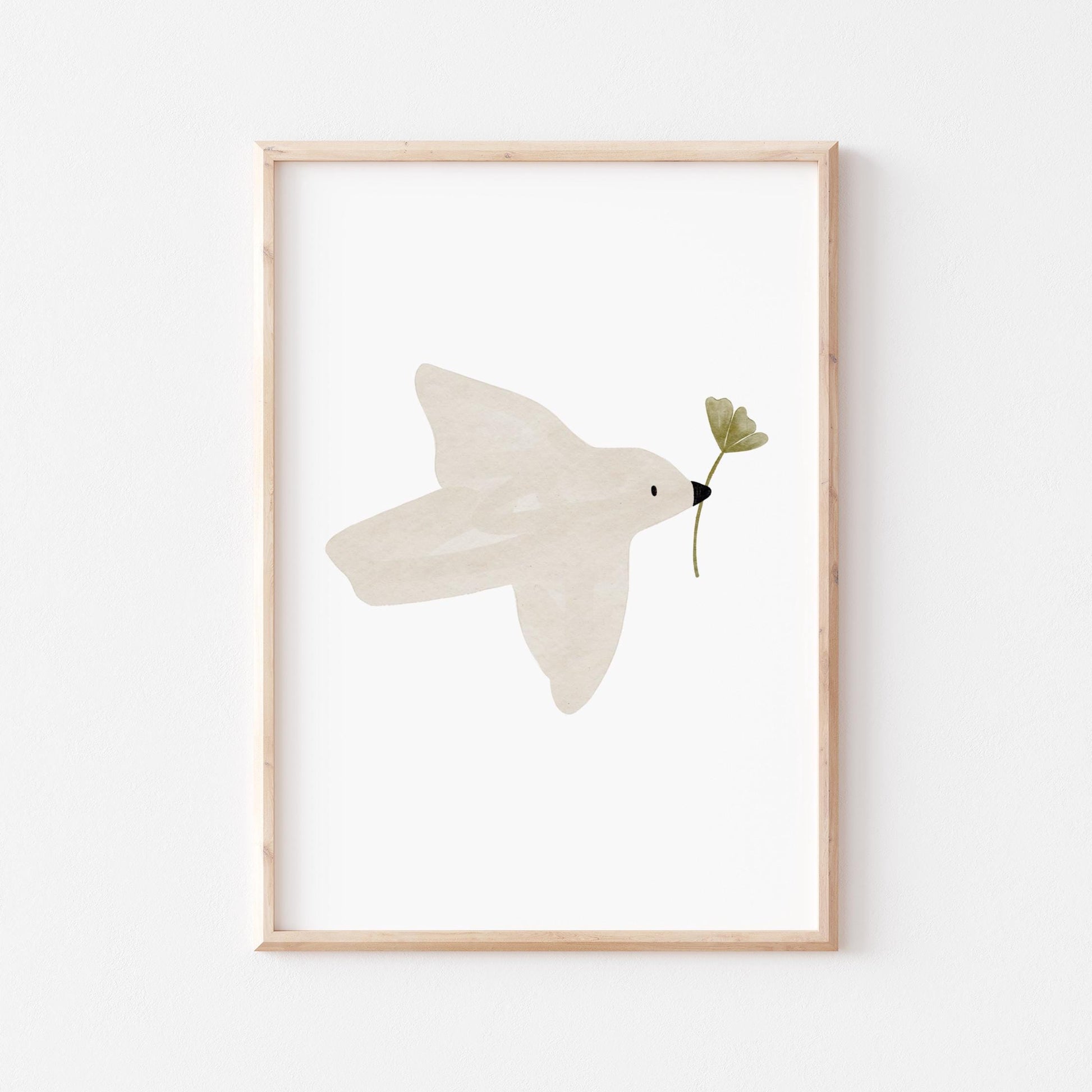 Taube Poster Kinderzimmer Lalunechild