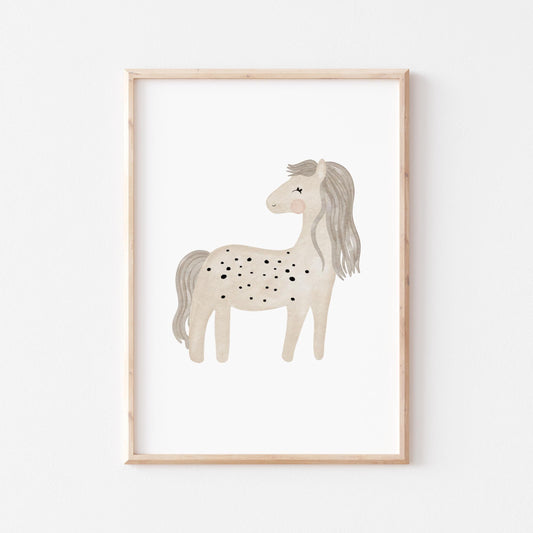 Poster Pferd Kinderzimmer lalunechild