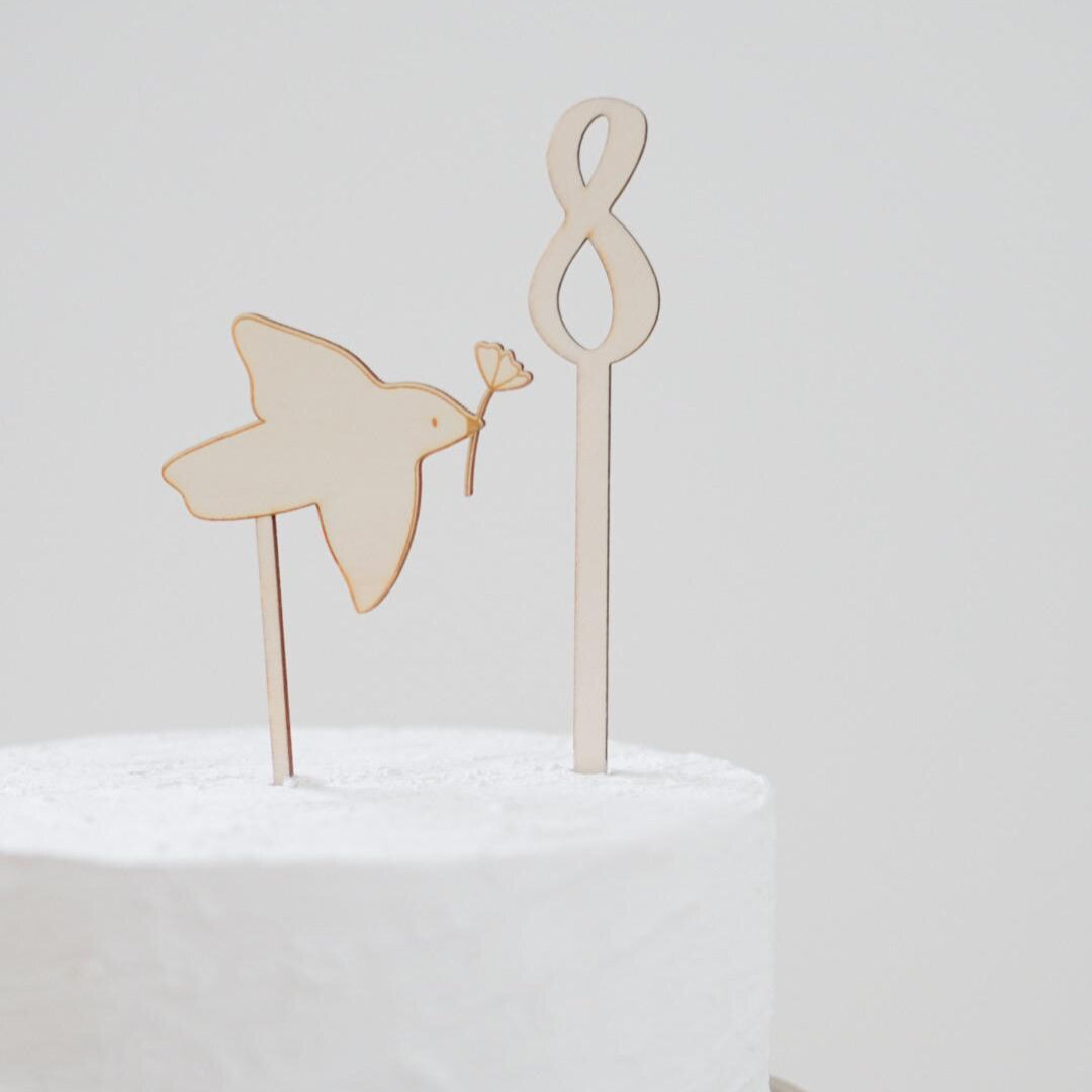 Caketopper Taube