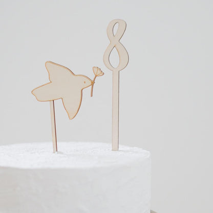 Caketopper Taube