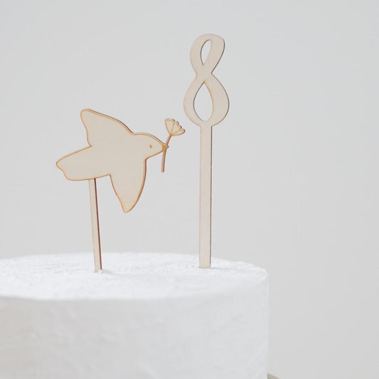 Caketopper Taube