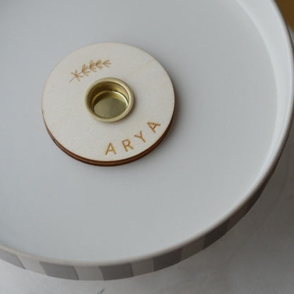 Kerzenhalter Trostgeschenk Stabkerze Personalisiert