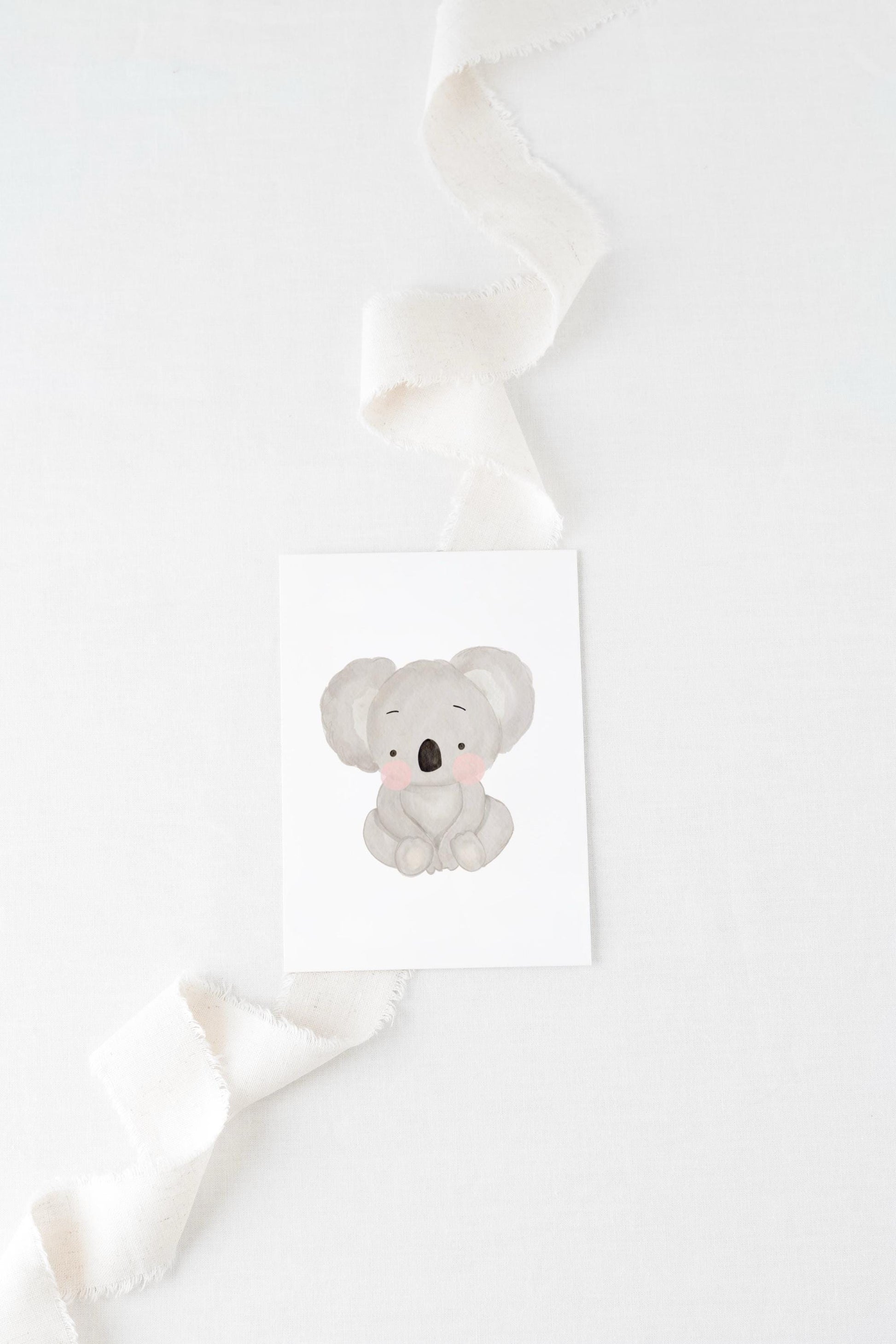 Postkarte Koala Geburtstag Kind Safari Party Poster niedlich