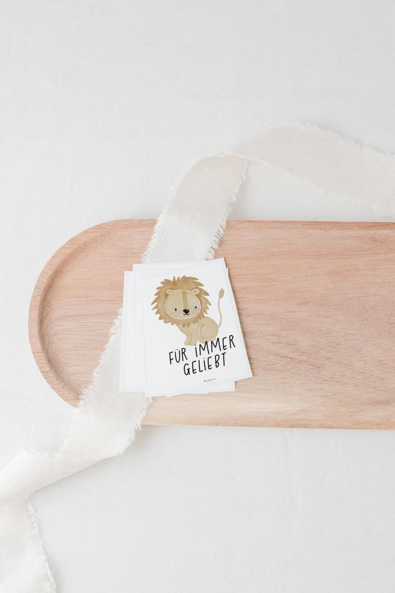 Grabkerze Sternenkind Löwe Aufkleber Safari Trauer