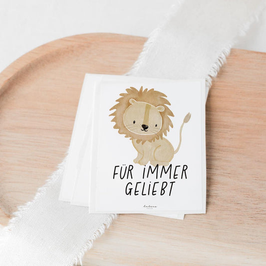 Grabkerze Sternenkind Löwe Aufkleber Safari Trauer