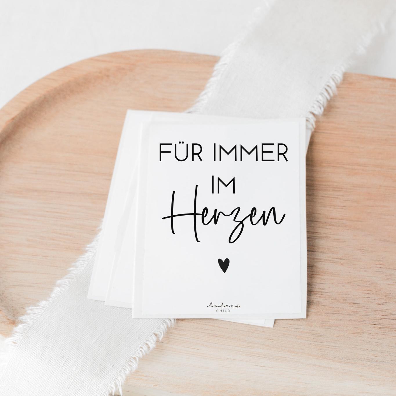 Aufkleber Grabkerze Herz  – Für immer im Herzen