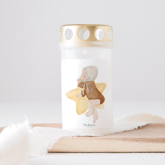 Grabkerze Sternenkind Trauerkerze Trauergeschenk Sternenkind Himmelsgeburtstag Sternenkind Geschenk