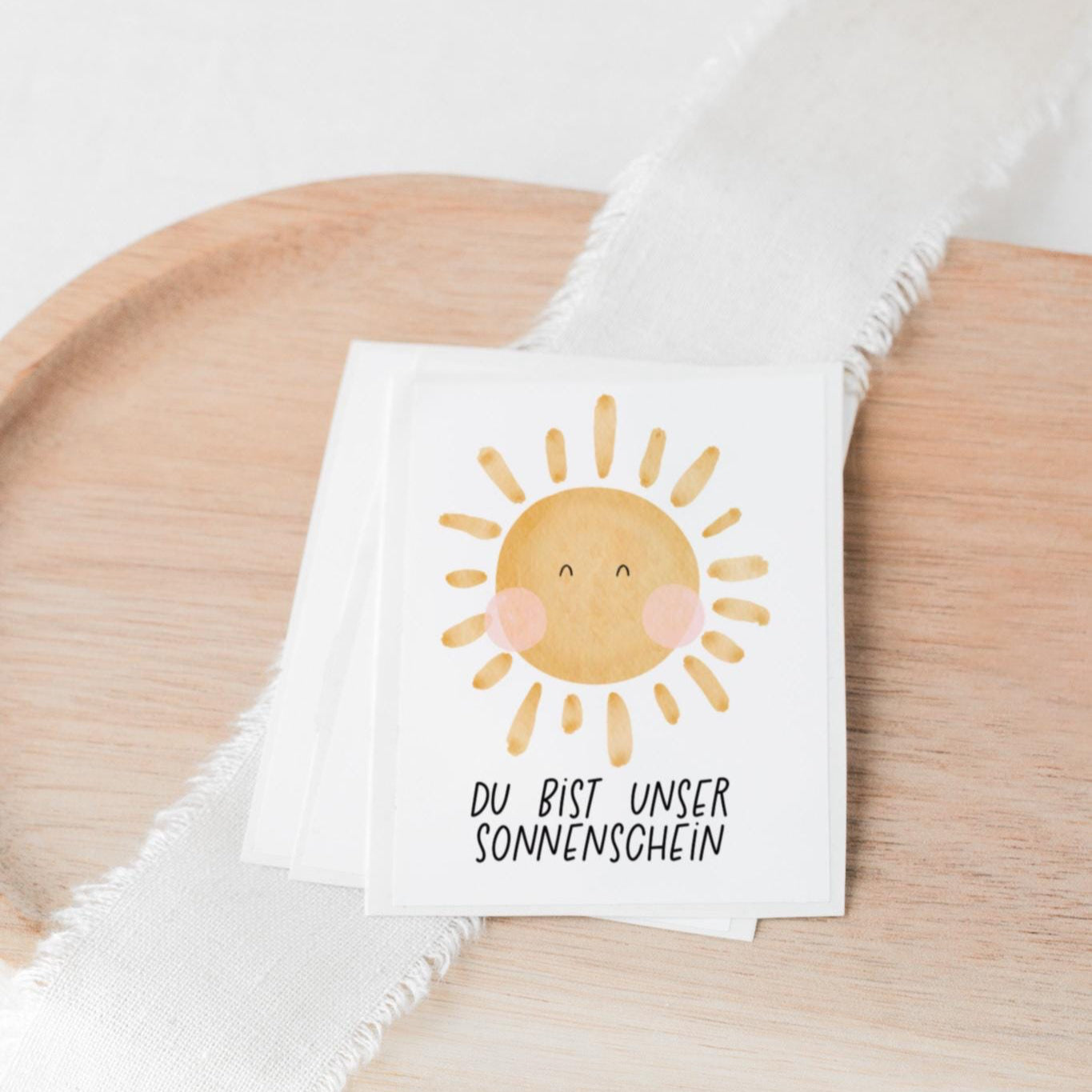 Aufkleber Grabkerze Sonne – Du bist unser Sonnenschein