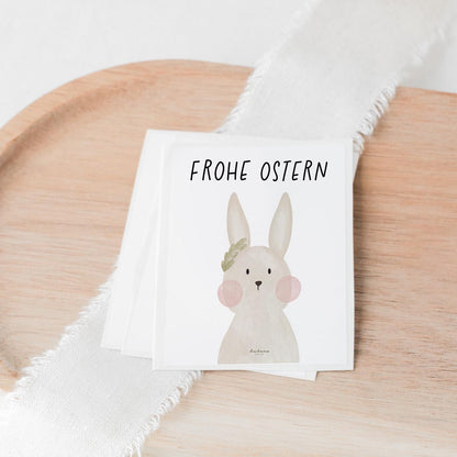 Aufkleber Grabkerze Hase Ostern – Frohe Ostern