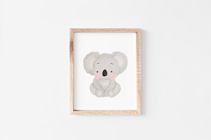 Postkarte Koala Geburtstag Kind Safari Party Poster niedlich