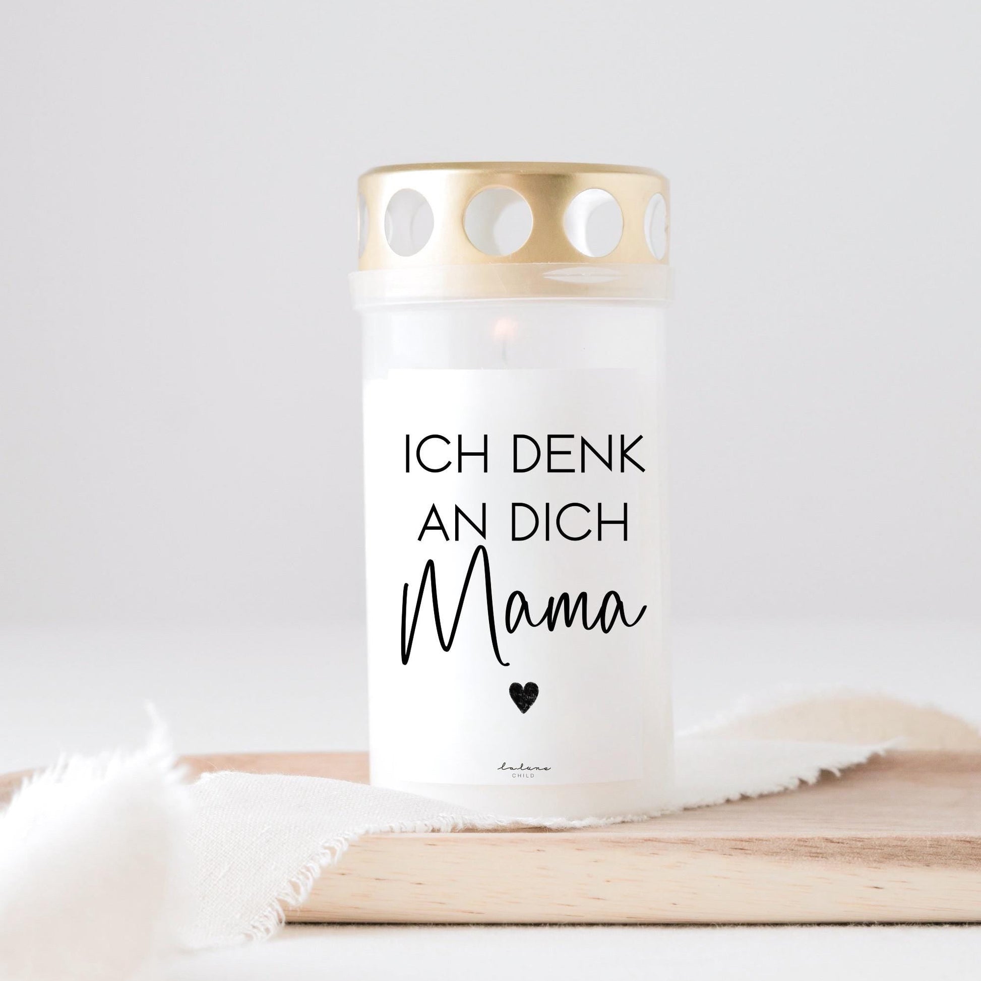 Mama Grabkerze Vermissen Trauer Mama trauergeschenk Muttertag Beerdigung Mama