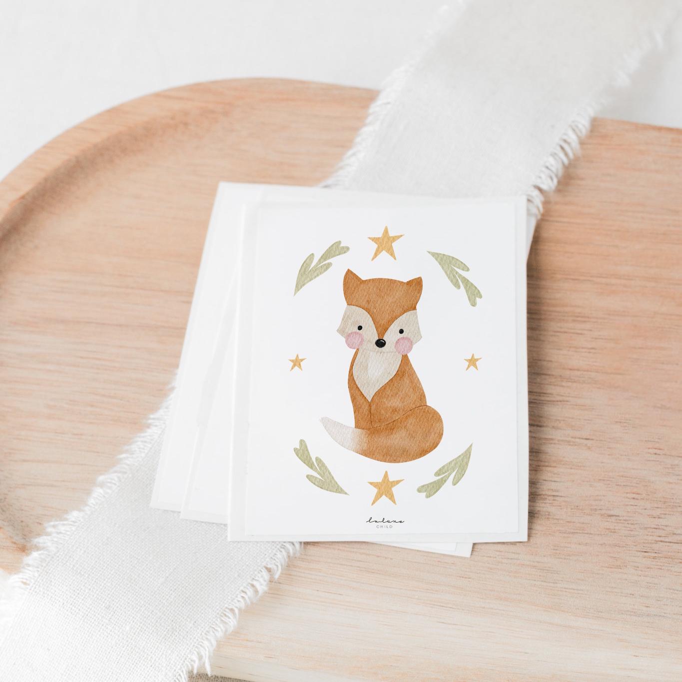 Aufkleber Grabkerze Fuchs ohne Spruch