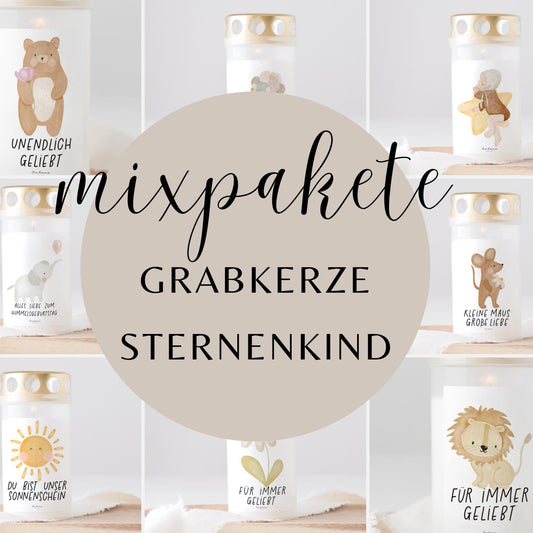 Grabkerzen Mixpaket Sternenkind